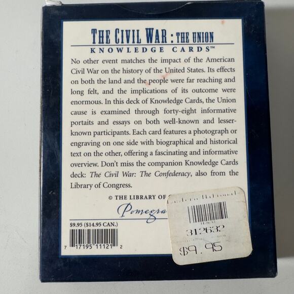 The Civil War "The Union" &"The Confederacy" Library Of Congress Knowledge Cards - Picture 2 of 5
